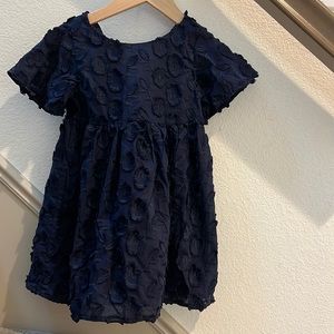Dark blue floral dress